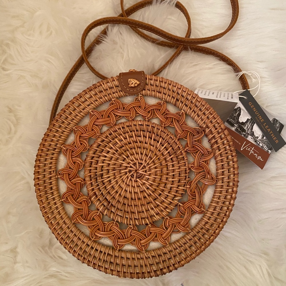 Round Rattan bag